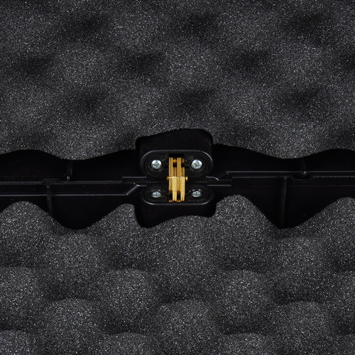 Megaline - Walizka na broń długą - 110x25x11 cm - Zatrzask - Czarna - 200/008C