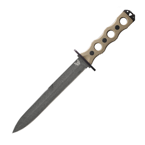 Benchmade - Nóż taktyczny SOCP - Dagger - CPM 3V - Cerakote - Desert Tan - 185BK-1