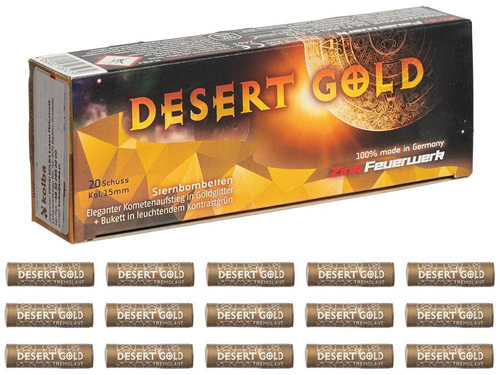 Zink Feuerwerk - Raca pistoletowa Desert Gold - 20 sztuk - Z527