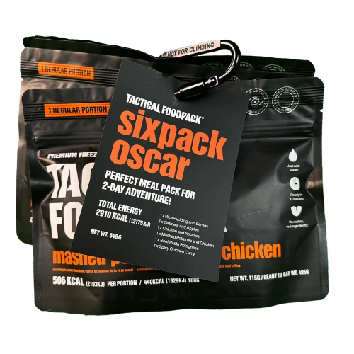 Tactical Foodpack - Zestaw liofilizowanych racji żywnościowych Sixpack Oscar - 2910 kcal - C0021