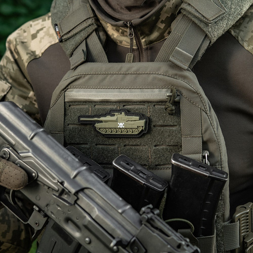 M-Tac - Naszywka Czołg - PVC 3D - Czaszka - Oliwkowy - 51338312