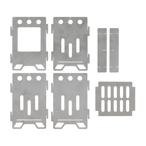 MFH - Kuchenka turystyczna składana ze stali nierdzewnej Hobo - Duża - 33692B