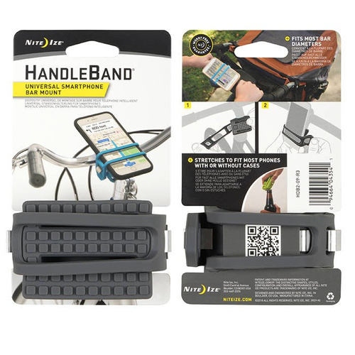 Nite Ize - Uchwyt na kierownicę HandleBand® Smartphone Mount - Szary - HDB2-09-R3