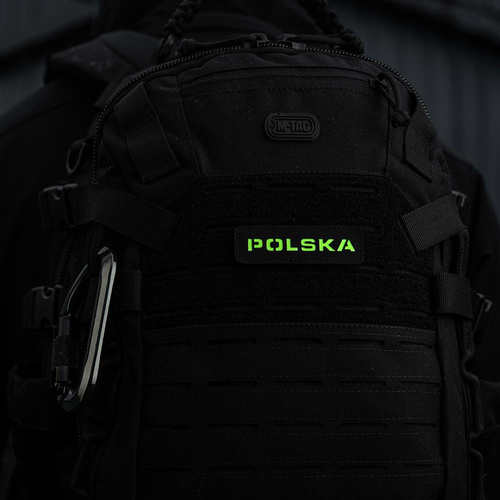 M-Tac - Naszywka - Polska 25х80 - Laser Cut Fluorescencyjna - Czarno/Biała - 51004202