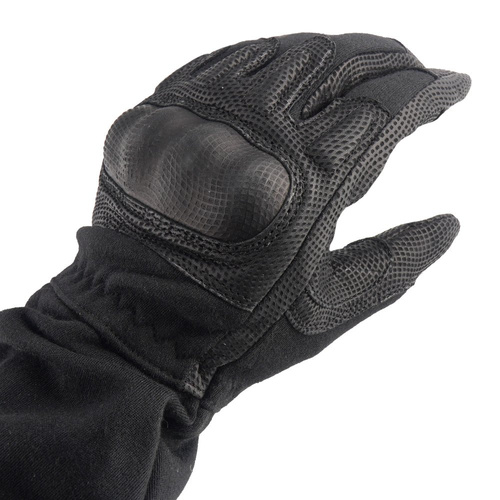 Mil-Tec - Rękawice taktyczne trudnopalne Action Nomex - Czarne - 12520102