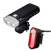 Fenix - Zestaw latarek rowerowych LED BC30 V2.0 i BC05R V2.0 - 2200 lm - Czarny - BC30 V2.0+BC05R V2.0