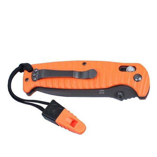 Ganzo - Nóż składany G7413P-OR-WS z gwizdkiem - 440C - Pomarańczowy - G7413P-OR-WS