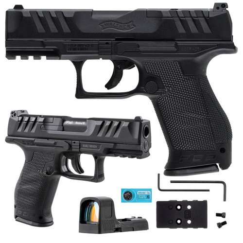 Umarex - Wiatrówka CO2 Walther PDP Compact 4" Set - 4,5 mm - Czarna - 5.8432-1