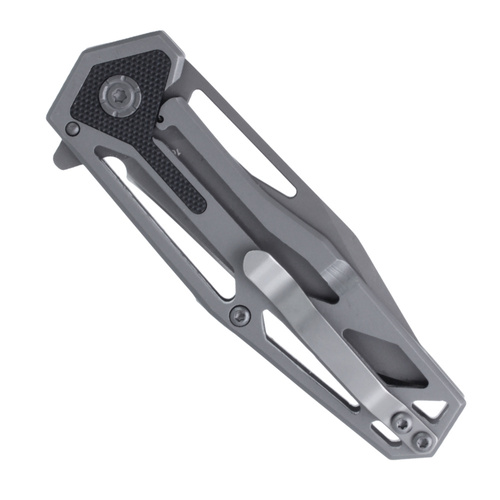 Schrade - Nóż składany Clip Point Blade Cage Handle Ultra Glide - 9Cr18MoV - Szary - 1084283