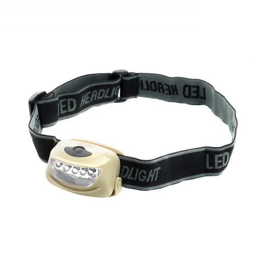 M-Tac - Latarka czołowa 4+1 LED - Khaki - MTC-HL-022