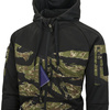 Helikon - Rozpinana bluza Rogue Hoodie Fullzip - RipStop - Czarny/ERDL - BL-RHF-PO-011PA