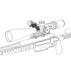 Vector Optics - Montaż kolimatora na lunetę X-ACCU - 4 otwory - MOJ/MAG - Czarny - XASR-A03