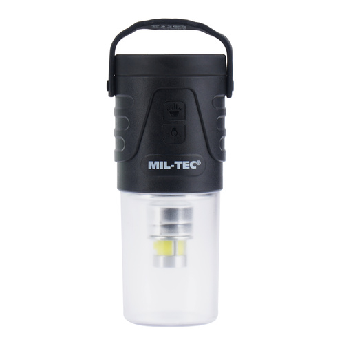Mil-Tec - Lampa kempingowa Lantern Recharge - Czarna - 15196500