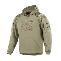 M-Tac - Bluza z kapturem Combat - Bawełna - Light Olive - 20520083
