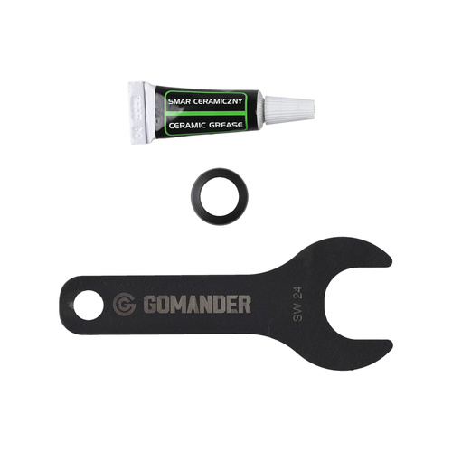 Gomander - Kompensator płomienia Quadron - 5,56 mm - Gwint 1/2x28 UNEF-9 - Czarny - TB0.10172