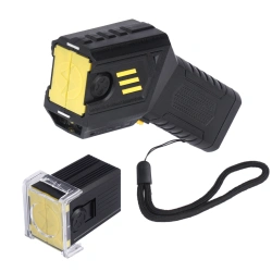 Husha - Paralizator strzelający Ares S1 - Akumulatorowy - 2 kartridże - Latarka - Laser - ARES-S1