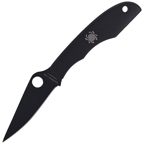Spyderco - Nóż Grasshopper - Black Blade Plain - Czarny - C138BKP