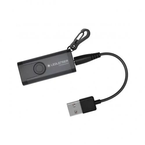 Ledlenser - Latarka brelok LED K4R - Aluminium - 120 lm - Szara - 502132
