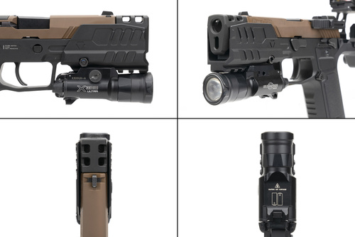 Strike Industries - Osłona wylotowa do pistoletu - SMC Alfa/Bravo - Czarny - SI-SMC-BS-S