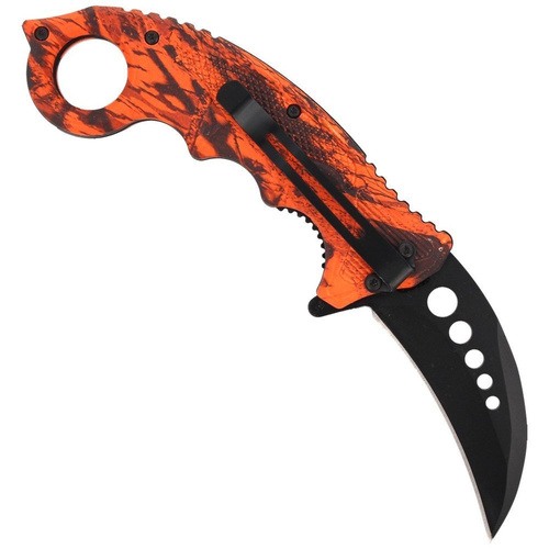 Herbertz Solingen - Nóż składany karambit Red Camo 73 mm - 572513