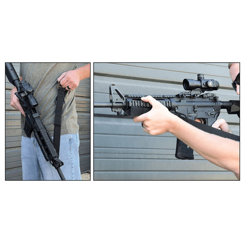 UTG - Zawieszenie do broni BOLLA QD - 1/2-punktowe - Czarny - PVC-GB508B