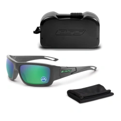 ESS - Okulary balistyczne Credence Polarized - Matte Carbon - Mirrored Green - EE9015-18