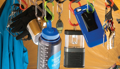 Nite Ize - Zestaw organizer GearLine Organization System - 10 karabinków S-Biner - 122 cm - GLN4-M1-R8