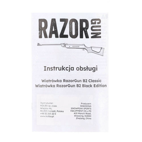 RazorGun - Wiatrówka B2 Classic - 4,5 mm - Drewno - Brązowa - B2-4 4,5