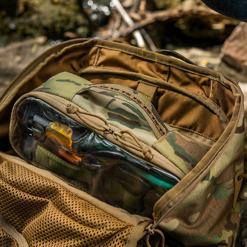 M-Tac - Organizer ergonomiczny przezroczysty Elite - Rozmiar Medium 26x11 cm - Cordura 500D - Multicam - 10147008