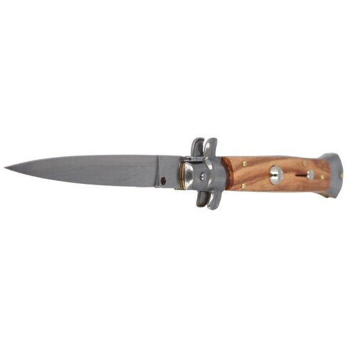 Frank Beltrame - Nóż sprężynowy Bayonet Stiletto - Ciemne drewno oliwne - 23cm - FB 23/94