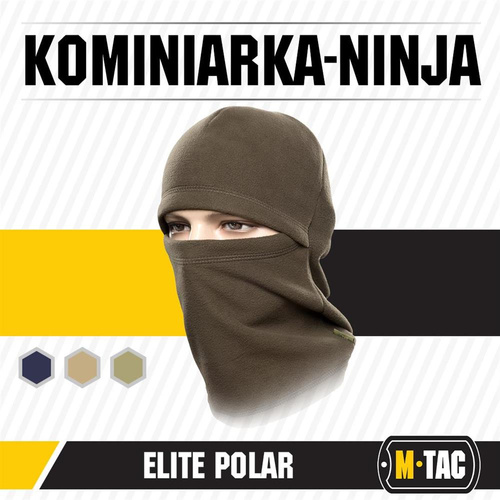 M-Tac - Kominiarka Ninja Elite - Polarowa - Dark Olive - 40402048
