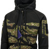 Helikon - Rozpinana bluza Rogue Hoodie Fullzip - RipStop - Czarny/MultiCam Black - BL-RHF-PO-010CA