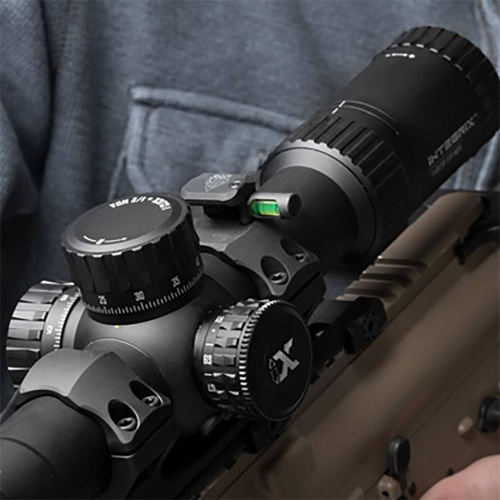 Leapers - Obejma do montażu Accu-Sync 34 mm z poziomicą - Czarna - MT-RTR4