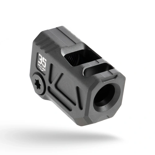 Strike Industries - Kompensator do pistoletu 9 mm Micro Threaded Comp Quad V - 1/2"-28 - Czarny - SI-MC-QUAD-V