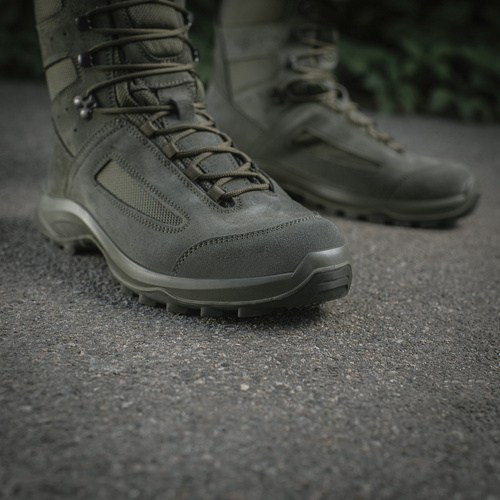 M-Tac - Buty taktyczne letnie - Antypoślizgowa podeszwa - Zamsz/Cordura - Ranger Green - 1JJ213/2LV