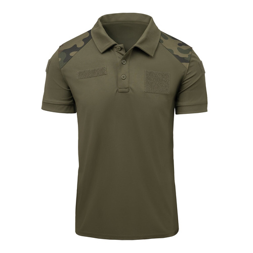 Helikon - Koszulka wojskowa Polo - Poliester - Olive Green/Wz. 93 - PD-MTR-TL-18