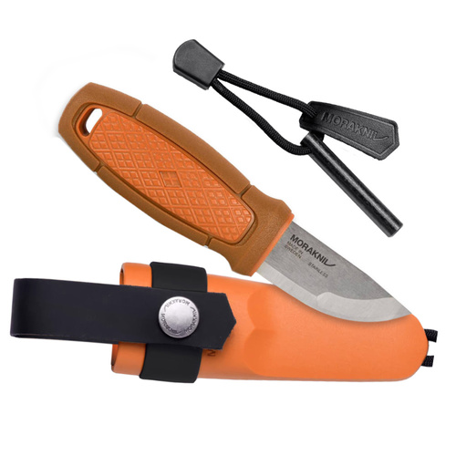 Morakniv - Nóż outdoorowy Eldris Neck Knife - Stal nierdzewna - Pomarańczowy - NZ-ELN-SS-95