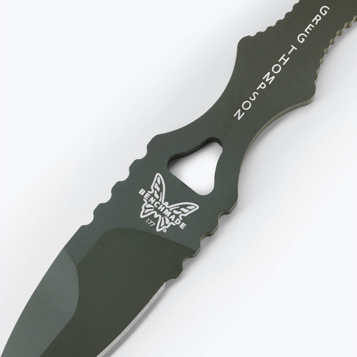 Benchmade - Nóż taktyczny Mini SOCP Dagger - Spear Point - 440C - OD Green - 177GN