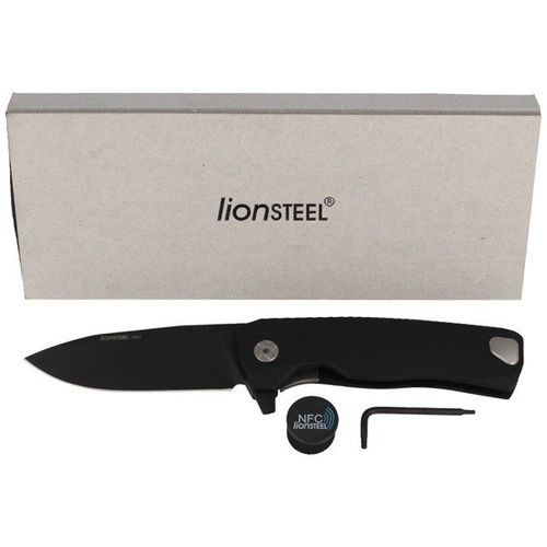 LionSteel - Nóż ROK Aluminium Black / Black Blade - ROK A BB