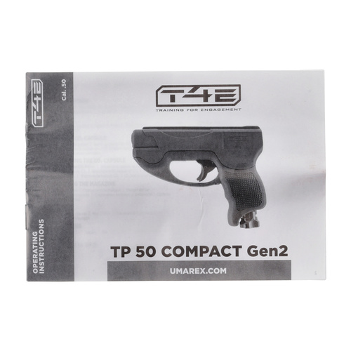Umarex - Pistolet na kule gumowe RAM T4E TP 50 Compact Gen 2 - Kaliber .50 - CO₂ 8 g - Czarny - 2.4083