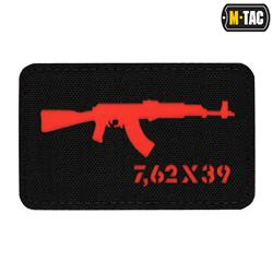 M-Tac - Naszywka AKM 7,62x39 Laser Cut - Czarny/Czarwony - 51110233