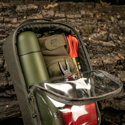 M-Tac - Kieszeń przezroczysta Elite Large - 30 x 19 cm - Ranger Green - 10147023-L