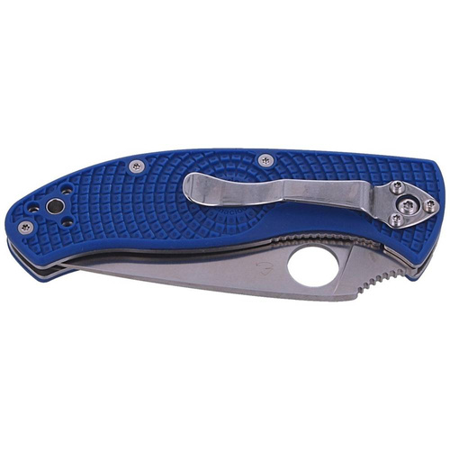 Spyderco - Nóż składany Tenacious FRN Blue - Folder - CPM S35VN - Plain - Niebieski - C122PBL