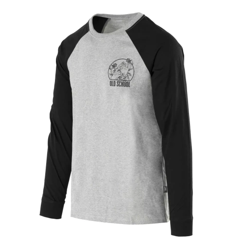 Helikon - Koszulka z długim rękawem Old School - Szary Melanż - TS-OLD-CO-2M