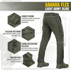 M-Tac - Spodnie trekkingowe Sahara Flex Lite - Army Olive - 20064062