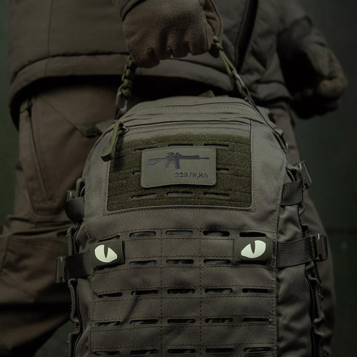 M-Tac - Naszywka AR-15 223/5,56 Laser Cut - Ranger Green/Czarny - 51111232 