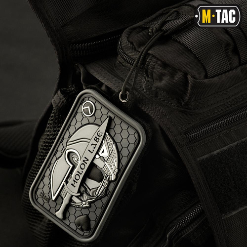 M-Tac - Panel na naszywki z kieszenią na karty ID ze smyczą - Czarny - 10118002