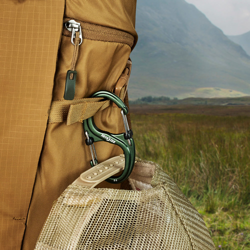 Nite Ize - Karabińczyk S-Biner XT SlideLock Dual Carabiner - Forest - LSBXT4-28-R3