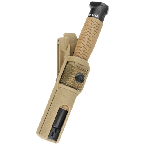ESP - Hartowana pałka teleskopowa Ergonomic Easy Lock - 24" - Czarna/Khaki - ExBTT-24HE-KH BHT-55