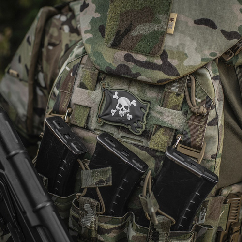 M-Tac - Naszywka Jolly Roger - PVC - Olive Drab - 51116801